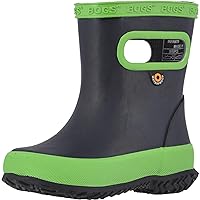 BOGS Unisex-Child Skipper Rubber Waterproof Boys and Girls Rain Boot