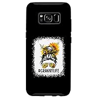 Galaxy S8 Bleached Sunflowers Granny Life Messy Bun Hair Mother's Day Case