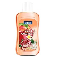 Lucky Super Soft Bubble Bath, Pomegranate & Peach, 20 Ounce