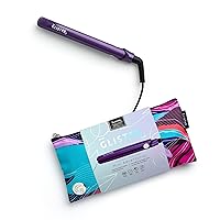 Glister Mini Straightener Carrying Pouch, Salon-Grade Travel Flat Iron, Flat Wand, for Normal, Thin, Dry, and Frizzy Hair, Holiday Gift for Girls or Guys - (Adventurist)(Ultraviolet)