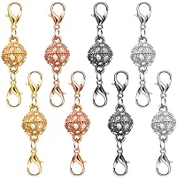  DNHCLL 10PCS Magnetic Jewelry Clasp, Magnetic Lobster Clasp, Magnetic  Clasps Converter for Necklace Bracelet Anklet Chains (Gold & Silver)