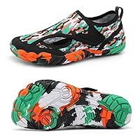 XIHALOOK Water Shoes for Kids Boys Girls Wide Toe Barefoot Quick Dry Beach Swim Pool Aqua Sports Shoes