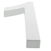 BestPysanky Arial Font White Painted MDF Wood Number 1 (One) 6 Inches