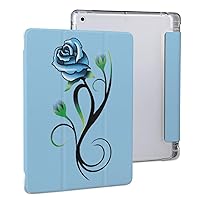Blue Rose2 Funny Case with Kickstand Card Slot Pen Holder for iPad Pro 2020 （11in）/ 2020 （10.2in）/ 2020 AIR 4 （10.9in）/ Pro 2021 （11in）