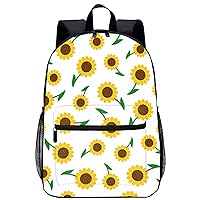 Sunflower Flowers Travel Laptop Backpack Lightweight 17 Inch Casual Daypack Shoulder Bag for Men Women