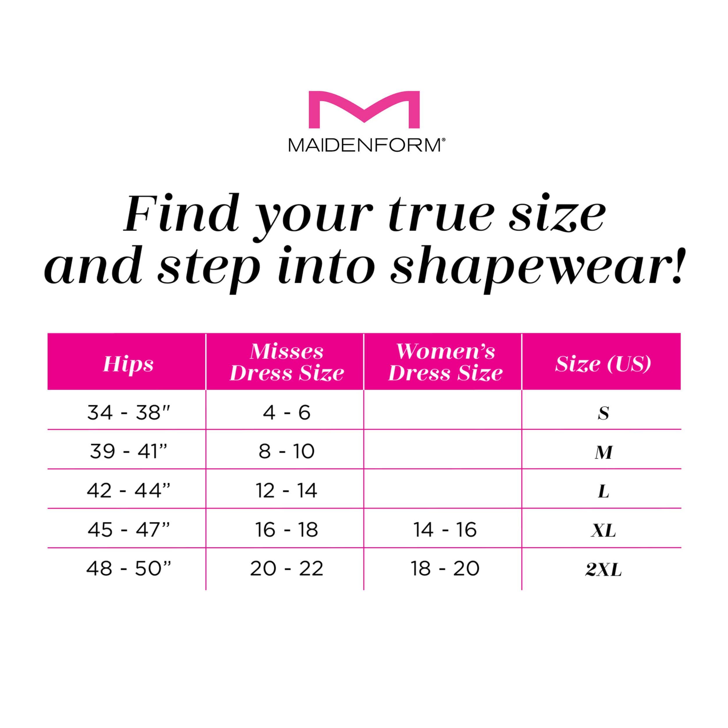 Maidenform Womens Firm Control Open-Bust Body Shaper, Wear Your Own Bra Adjustable Shapewear
