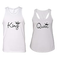 King and Queen Matching Couple Tank Tops - His and Hers Couple Shirts - King and Queen Shirts