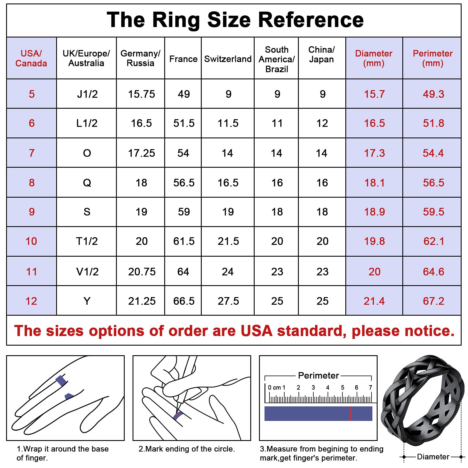 FaithHeart Celtic Knot Band Rings for Men Women, Stainless Steel/18K Gold Plated Viking Wedding Bands with Delicate Gift Packaging