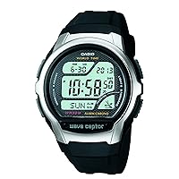Casio Men's WV58A-1AVCR Waveceptor Black Resin Band Digital Watch