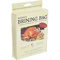 Heavy Duty Brining Bag For Juicy, Flavorful Turkey, Double Seal to Prevent Leaks, Bottom Gusset For Easy Storage, Clear, Pack of 1