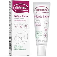 Nipple Balm - Provides Comfort during Breastfeeding. Purified Lanolin, Natural Cocoa Oil & Coconut Oil. 0.67 FL. OZ. (20 ml)