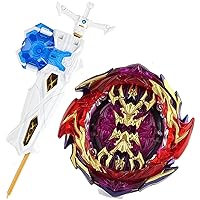 Bey Battling Tops Burst -Bay Blades for Boys 8-12 Left and Right Launcher Grip B-157 Booster Bigbang Genesis.0.Ym Sword Launcher LR Bey Battle Burst B Blades Game Set Toy Gift for Chidren