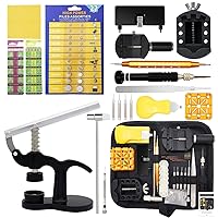 Watch Repair Kit, GLDCAPA Professional Watch Battery Replacement Kit, Watch Repair Tools with Carrying Case, Watch Link Removal Tool Kit, Watch Case Opener, Watch Press Set with 42pcs Watch Battery