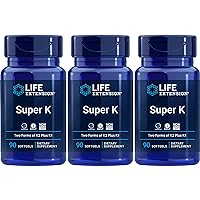 Super K, 90 Softgels (Packs of 3)