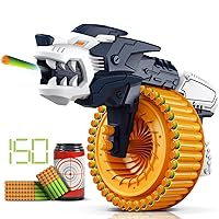 Toy Foam Blasters with 150 Soft Bullets, Toy Blasters for Boys 40-Dart Rotating Drum, Foam Dart Blaster Shooting Games, Dart Toy for Kids Indoor Outdoor Activity, Lion Toys Birthday Xmas Gifts