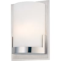 George Kovacs P5951-077 Convex One Light Wall Sconce, Chrome