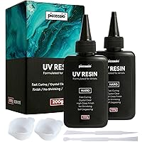 UV Resin-15 Pieces 30ml Upgrade I Minute Quick Cure! Hard Type Crystal Clear Epoxy Resin, UV Glue Ultraviolet Curing, Solar Cure Sunlight Activated