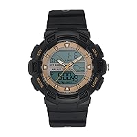 Steve Madden Unisex Analog-Digital Chronograph Silicone Strap Watch