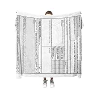 DD Form 214 Gift Throw Blanket for Women Men Girls Boys Couch Sofa Bed Decor 60