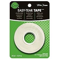 iCraft Easy-Tear Double-Sided Adhesive Tape, 1/8