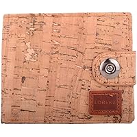 Mens Bi-Fold RFID Protected Cork Credit Card/Money/Coin Holder/Wallet