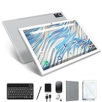 Newest Android 13 Tablet, Octa-Core Processor+128GB+16(8+8 Expand) GB, 10.1 inch Tablet with 8000mAh Battery, 1920x1200 HD Screen, 5G WiFi, 21MP Camera, Tablet with Keyboard, Bluetooth, Mouse, Case