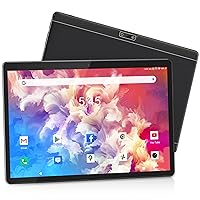 Tablet 10 Inch HD, Dual SIM/WiFi, Android 9.0 Pie Tablet, 32GB ROM/128GB Expand, Quad-Core Processor, 6000mAh Battery, Dual Camera, Bluetooth/GPS/OTG Google Certified Tablet PC