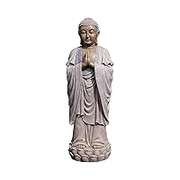 Design Toscano NG33692 Bodh Gaya Buddha Asian Garden Statue, Full Color Finish