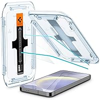 Spigen Tempered Glass Screen Protector [GlasTR EZ Fit] designed for Galaxy S24 Plus [Case Friendly] - 2 Pack