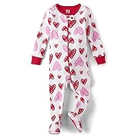 Baby Boys' and Toddler Valentine's Day Snug Fit 100% Cotton Pajama