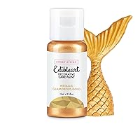 SWEET STICKS Edible Art Decorative Cake Paint 0.5 Ounce (15 Milliliters), Metallic Glamorous Gold