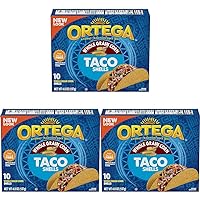 Ortega Whole Grain Taco Shells, 4.85 Ounce, 10 Shells (Pack of 3)