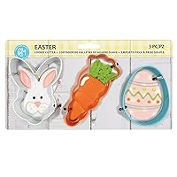 R & M International Easter Carded Cookie Cutter, 3-Piece Set, Multi-Colored