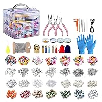 2456 Pieces of Jewelry Making Kit, Jewelry Making Tool Kit with Jewelry Beads, Jewelry Pliers, Beaded Thread,