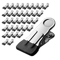 Clothes Pins for Hanging Clothes, 36 Pack Stainless Steel Clothespins, Mini Clothing Pins for Clothes Line, Multipurpose Metal Outdoor Clips, Heavy Duty for Clothes, Socks, Towel, Snack, Photo, Bag