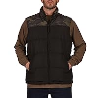 Smith's Workwear Men's Camo Double Insulated Puffer Vest
