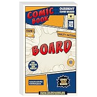 Leffis 100 Comic Book Boards, Current Size Comic Boards Thick and Durable Regular Comic Book Backing Boards and Reusable Comic Book Boards for Regular Comics (Boards X 100PCS)