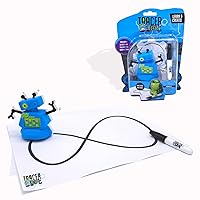 TracerBot - Blue – Mini Inductive Robot That Follows The Black Line You Draw. Fun, Educational, and Interactive STEM Toy with Limitless Ways to Play! Promotes Logic and Creativity Training