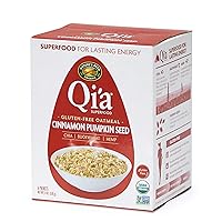 Nature's Path Qi'a Superfood Organic Gluten Free Cinnamon Pumpkin Seed Oatmeal, 8 Ounce (Pack of 6) Non-GMO, 35g Whole Grains, 6g Plant Based Protein with Omega-3 Rich Chia Seeds