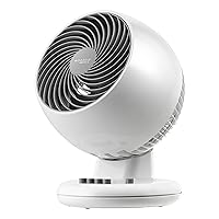 IRIS USA WOOZOO Fan, Oscillating Desk Fan, Table Air Circulator, Fan for Bedroom, 3 Speeds, 74ft Max Air Distance, 13 Inches, 112° Adjustable Tilt, 35 db Low Noise, White