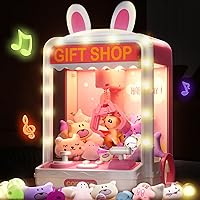 Claw Machine for Kids,Kids Toys Mini Vending Machine with Squishy Fidget Toys Girl Toys,Candy Machine with Lights&Watch,Arcade Game Toy,Teen Girl Gift Trendy Stuff,Birthday Gift for Girls 8-10
