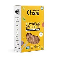The Only Bean - Organic Soy Bean Spaghetti Pasta - High Protein, Keto Friendly, Gluten-Free, Vegan, Non-GMO, Kosher, Low Carb, Plant-Based Bean Noodles - 8 oz (1 Pack)
