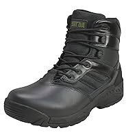 Ad Tec Tactical Boots For Men - Work Boots For Men, Military Tactical Boots With Side Zipper - Waterproof, Lightweight Safety & Security Boots