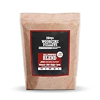 Ninja XSKOP2RL Woodfire Pellets, All Purpose Blend 2-lb Bag, up to 20 Cooking Sessions, 100% Real Wood Pellets, Only Compatible with Ninja Woodfire Grills & Ovens, All Purpose Blend