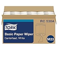 Tork Centerfeed Hand Towel White M23, One-at-a-time Dispensing, 6 x 530 Towels, RC530