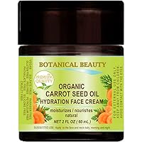 ORGANIC CARROT SEED OIL HYDRATION FACE CREAM. For NORMAL to DRY SKIN. (2 Fl. oz - 60 ml.)
