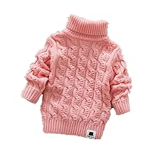 Boys Girls Turtleneck Sweaters Soft Warm Children's Sweater