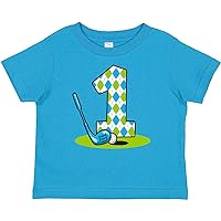inktastic Argyle Golf 1st Birthday Baby T-Shirt