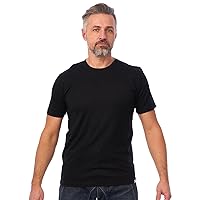 Merino.tech Merino Wool T-Shirt Mens - 100% Organic Merino Wool Undershirt Lightweight Base Layer