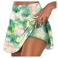 NBXNZWF Short Skirts for Women Athletic Stretchy Pleated Tennis Skirts Run Yoga Inner Shorts Elastic Sports Golf Mini Skorts